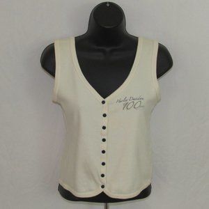 Harley Davidson Snap Front Halter Top / Size Small